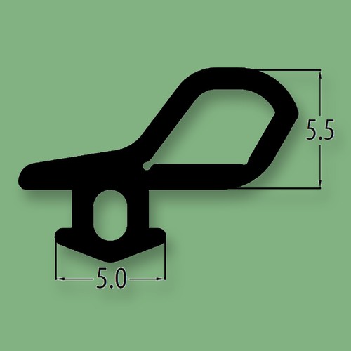 B047 bubble gasket black - gasket, upvc