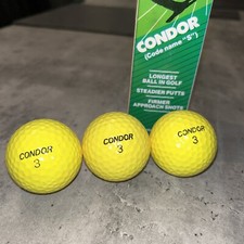 Vintage golf balls yellow