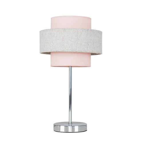 Chrome touch table - table, lamp