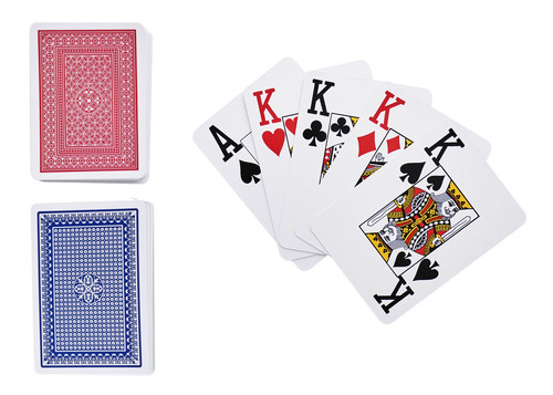 Large print playing cards 2 - large,