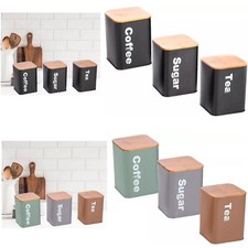 Set of 3 Tea Coffee Sugar