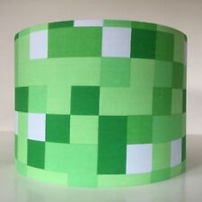 Lampshade Gaming Green Pixelated Floor Lamp Ceiling Shade Room Decor HANDMADE