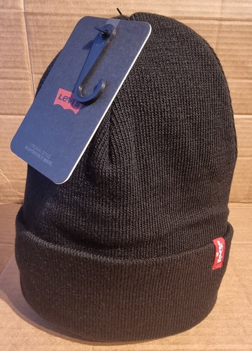 Levi black beanie slouchy - beanie,,