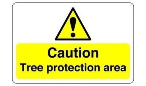 Caution tree protection area - caution,
