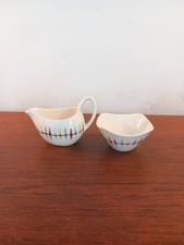 very rare midwinter (Cherokee ) cream/milk jug & Sugar Bowl, 1950s jessie tait