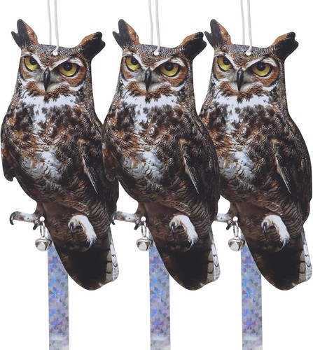 3pcs owl bird scarer set - owl,