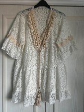 Italian Cream Lace Beach Cover