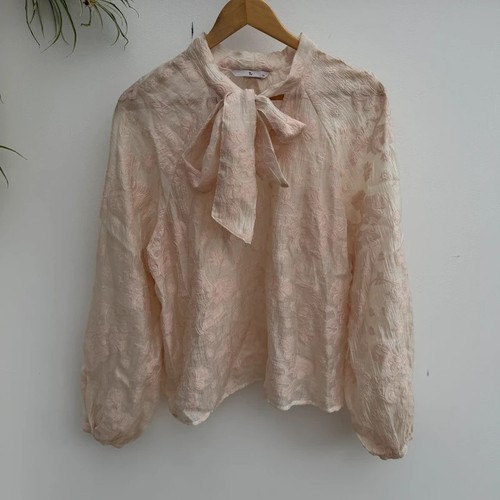 Pink floral jacquard - tu,
