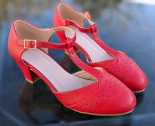 Womens ladies block low mid
