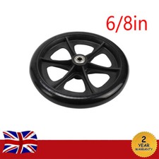 1pcs Universal Wheel Replacement Part for Wheelchairs Walker Wheels 6/8 " Black