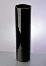Handmade Glass cylinder black