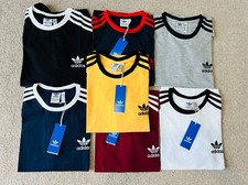ADIDAS ORIGINALS COMFOTABLE 3 STRIPES SHORT T-SHIRT FOR MENS