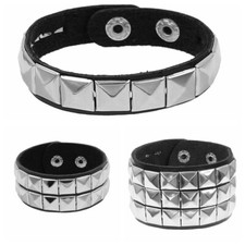 3x PU Leather Studded Punk