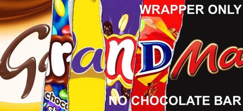 Grandma chocolate bar wrapper - chocolate,