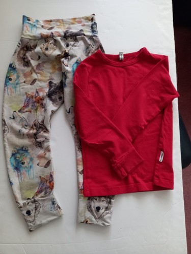 Bundle wolf pattern trousers - wolf,