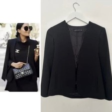 ZARA BLAZER BLACK CAPE PONCHO