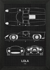 Lola T70 Framed Wall Art