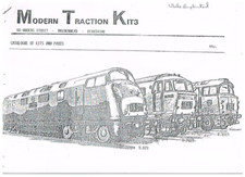Modern Traction Kits catalogue Class 42 Warship DMU Parts Inspection Saloon 1980