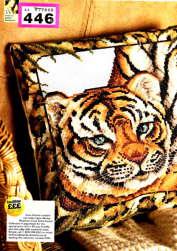 Cross stitch chart tiger - -,