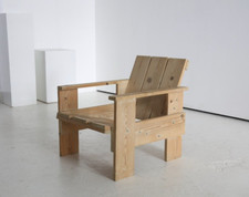 Vintage Gerrit Rietveld Crate Chair 1970s - Dutch architect 1930s design