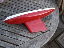 GENUINE VINTAGE WOODEN POND YACHT to restore 20" long great project