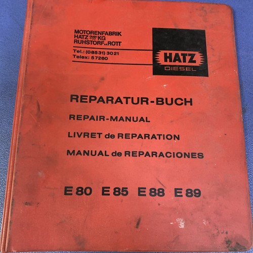 Hatz diesel engine - hatz, repair