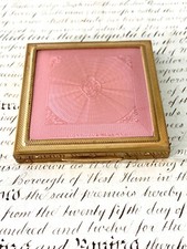 Vintage Hill Bros Raymoloid Made in England Zenette Mirror Powder Compact