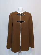 Zara Camel Cape Poncho Jacket Wool Blend Size M Medium Handmade 
