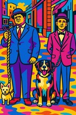 POP ART  COLOUR GLOSSY PRINT