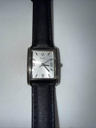 Bulova woman rectangle silver - bulova,