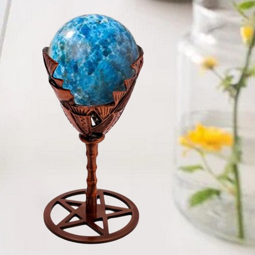 Marble crystal ball holder - crystal,