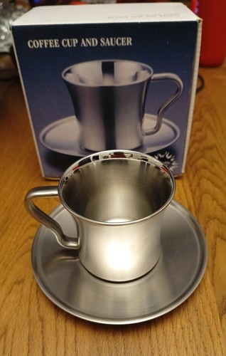 Stainless steel coffee cup and - cup,