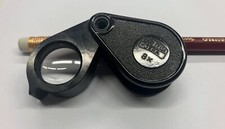 Carl Zeiss Jena Folding Magnifier 8 x Loupe Magnifier Jeweler Diamond Magnifier Bakelite