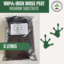 5 LITRE Bag Of 100%Irish Moss Peat - Substrate for Reptile Bioactive Vivariums