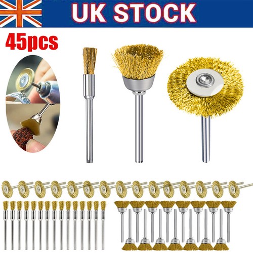 45pcs brass wire wheel - brass,