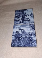 Delft Tiles Wall Plaque  Blue