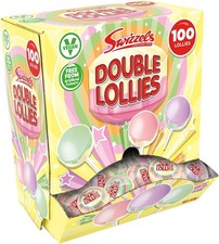 Swizzels Double Lollies Dispenser Box 100 Lollipops per Box