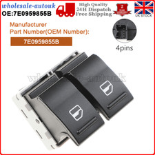 For VW Transporter T5 2.0 Front Drivers Right Electric Window Switch 7E0959855B
