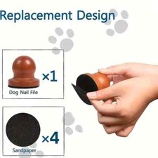 4pc Dog Nail File Set Rubber