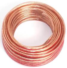 20m 2x 0.5mm Speaker Cable Transparent Twin Loudspeaker Wire Car Home Audio Hifi