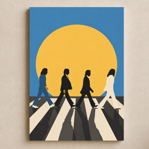 The beatles minimalist poster - beatles,
