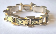 Vintage Damascene bracelet 