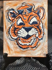 "Aubie" Acrylic/Textured