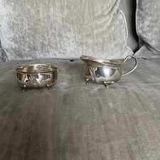 VINTAGE WMF SILVER PLATED MILK JUG AND SUGAR BOWL