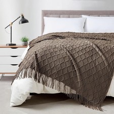 BOURINA Throw Blanket Textured