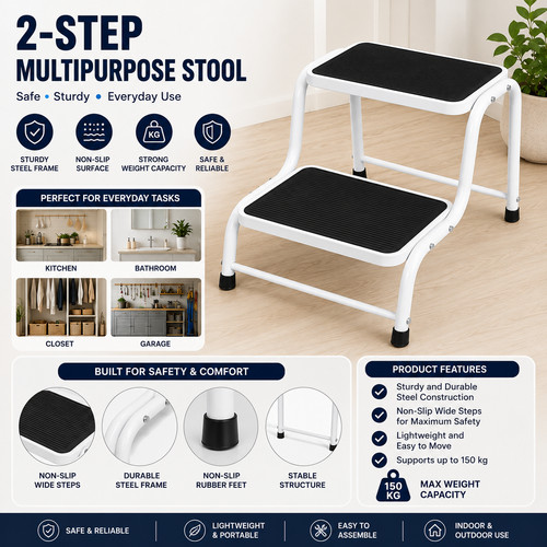 Heavy duty metal - double, step
