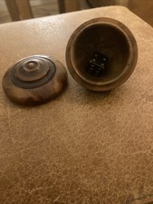 Antique Wooden Dice Cup Shaker