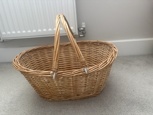 Vintage wicker basket - vintage,