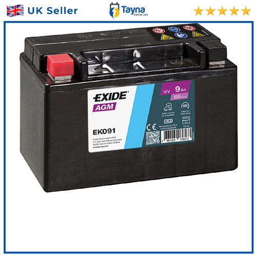 Exide ek091 agm car - ek091,
