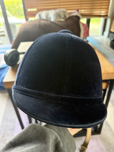 Navy velvet charles owen - velvet,